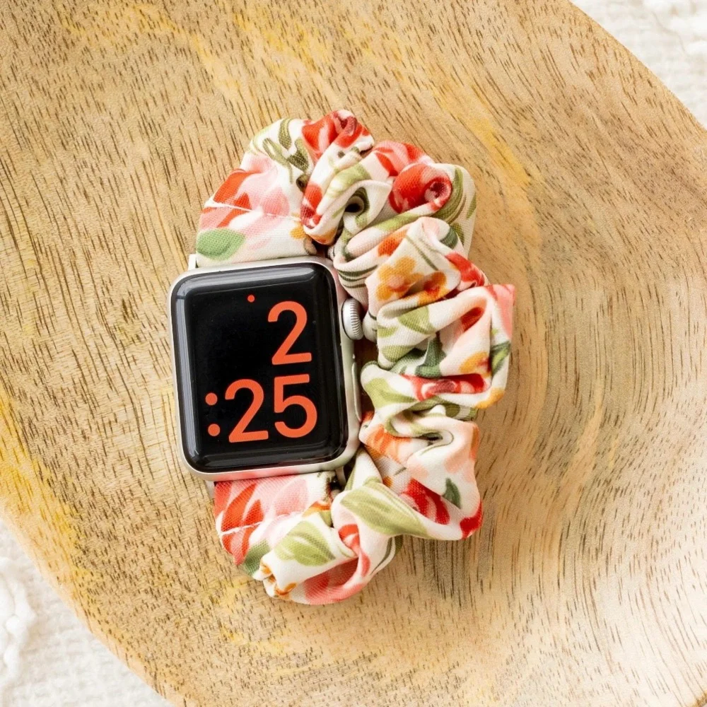 Smart Watch Band 42/44/45mm Floral (2 white)